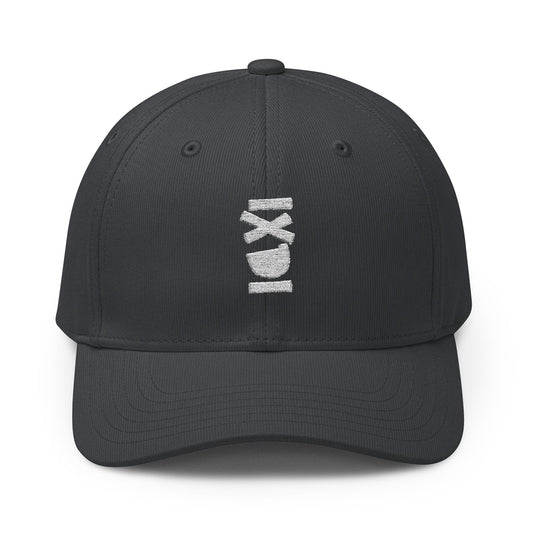 adidas ❤ IXDI Alliance Cap — Black Vertical Sequin Logo Baseball Hat