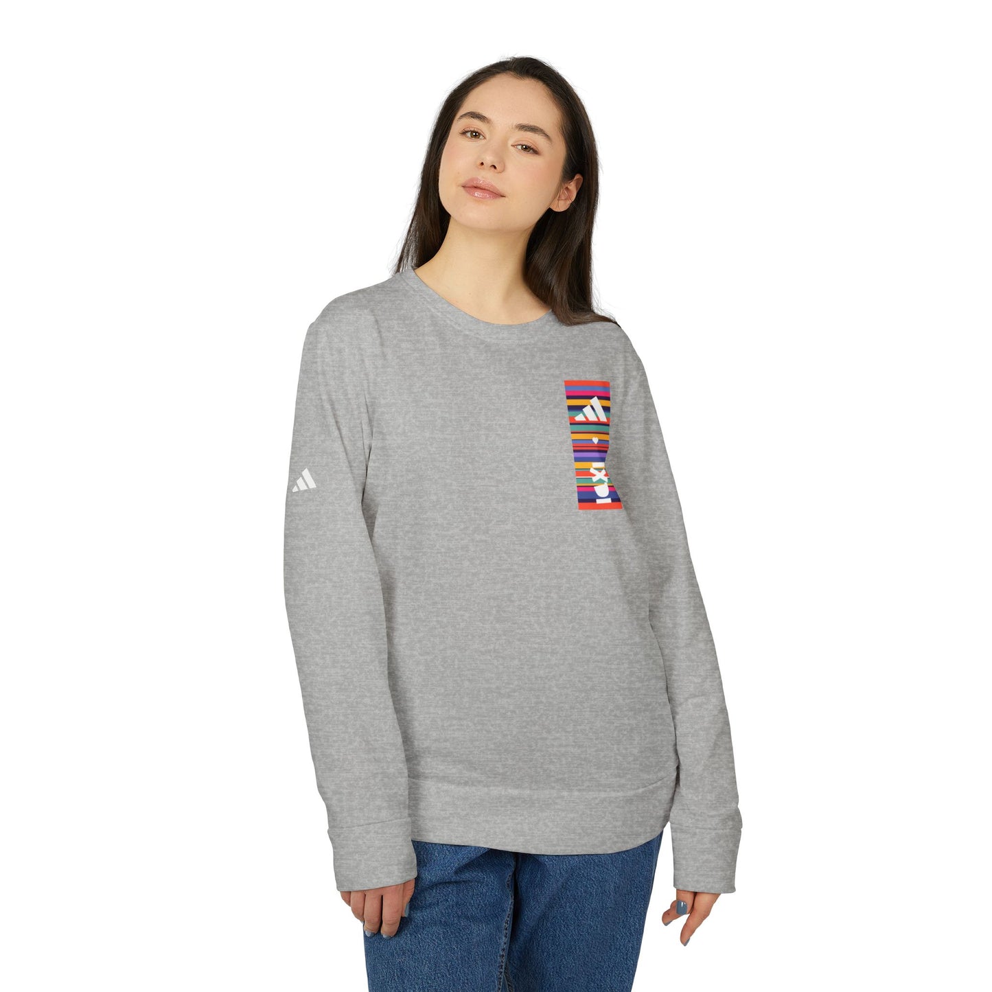 adidas ❤ IXDI Fleece Crewneck Sweatshirt