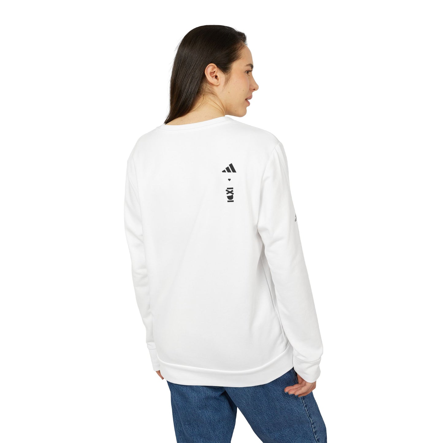 adidas ❤ IXDI Fleece Crewneck Sweatshirt
