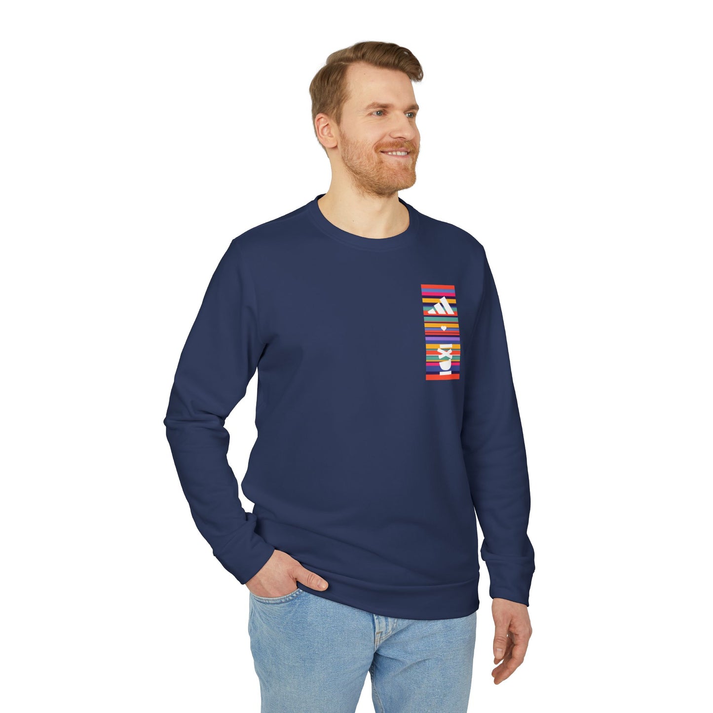 adidas ❤ IXDI Fleece Crewneck Sweatshirt