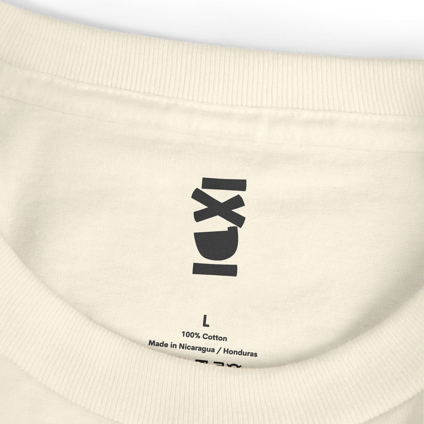 IXDI Monochrome Unisex Garment-Dyed Heavyweight Cotton Tee - Faded Natural