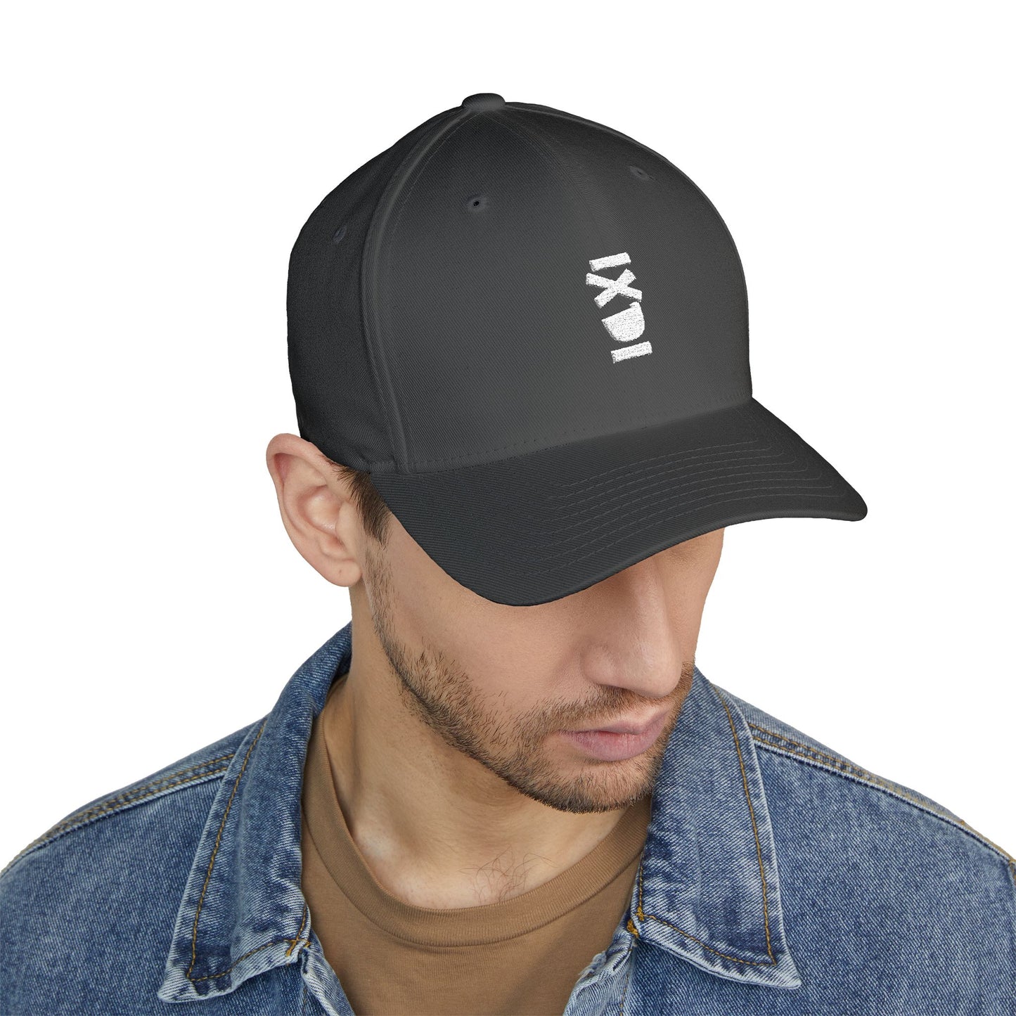 Embroidered Vertical IXDI Baseball Cap — Minimal Streetwear Hat