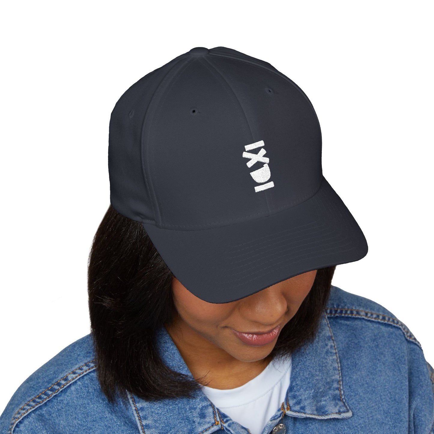 Embroidered Vertical IXDI Baseball Cap — Minimal Streetwear Hat