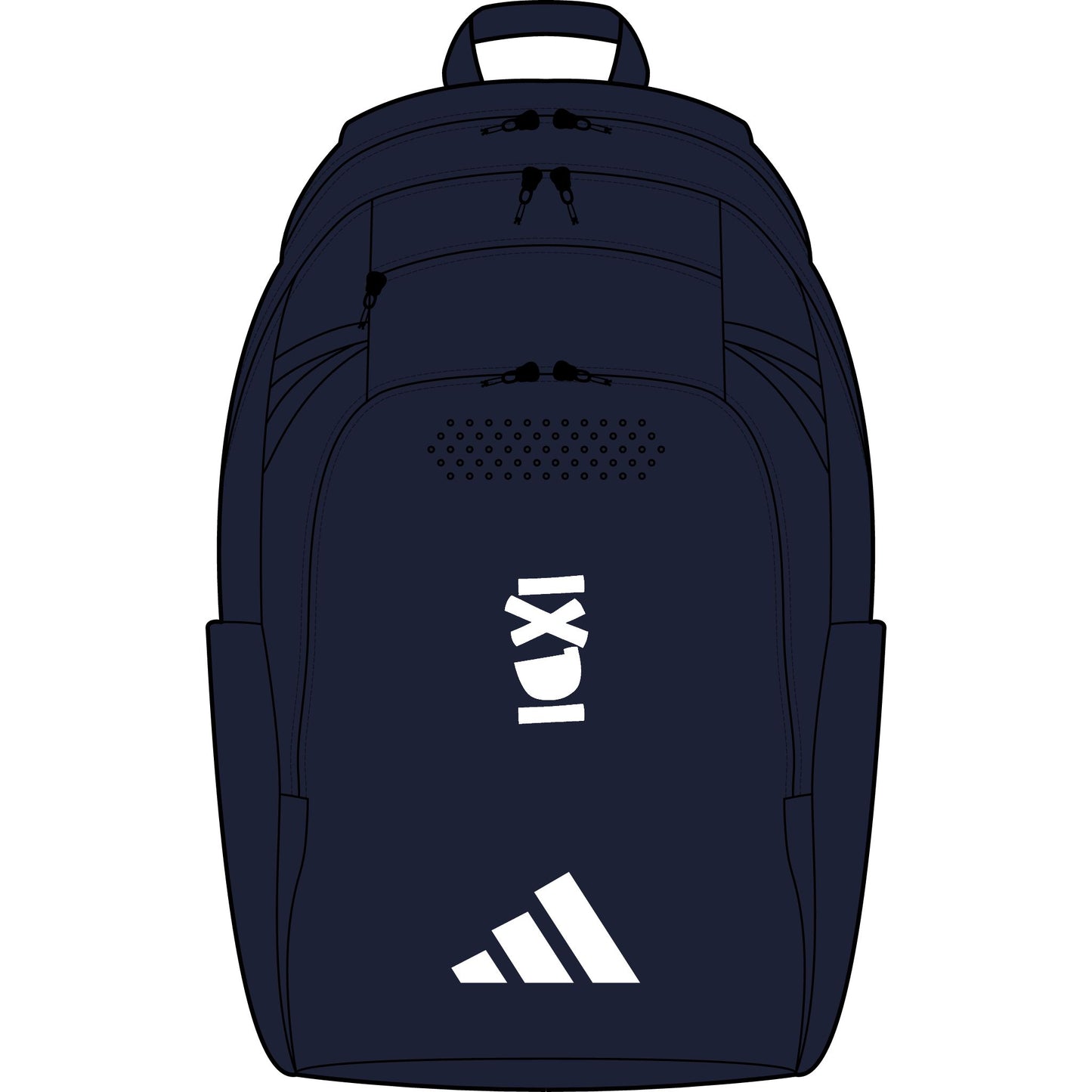 adidas ❤ IXDI Embroidered Defender 5 Backpack