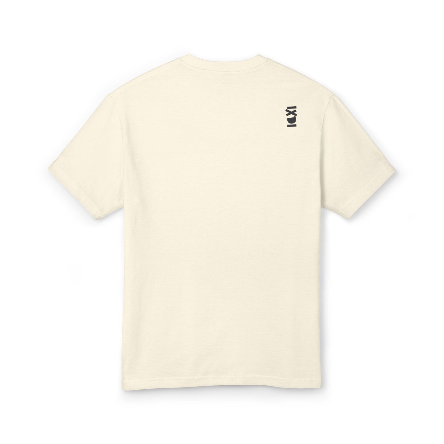 IXDI Monochrome Unisex Garment-Dyed Heavyweight Cotton Tee - Faded Natural
