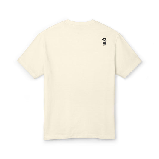 IXDI Monochrome Unisex Garment-Dyed Heavyweight Cotton Tee - Faded Natural