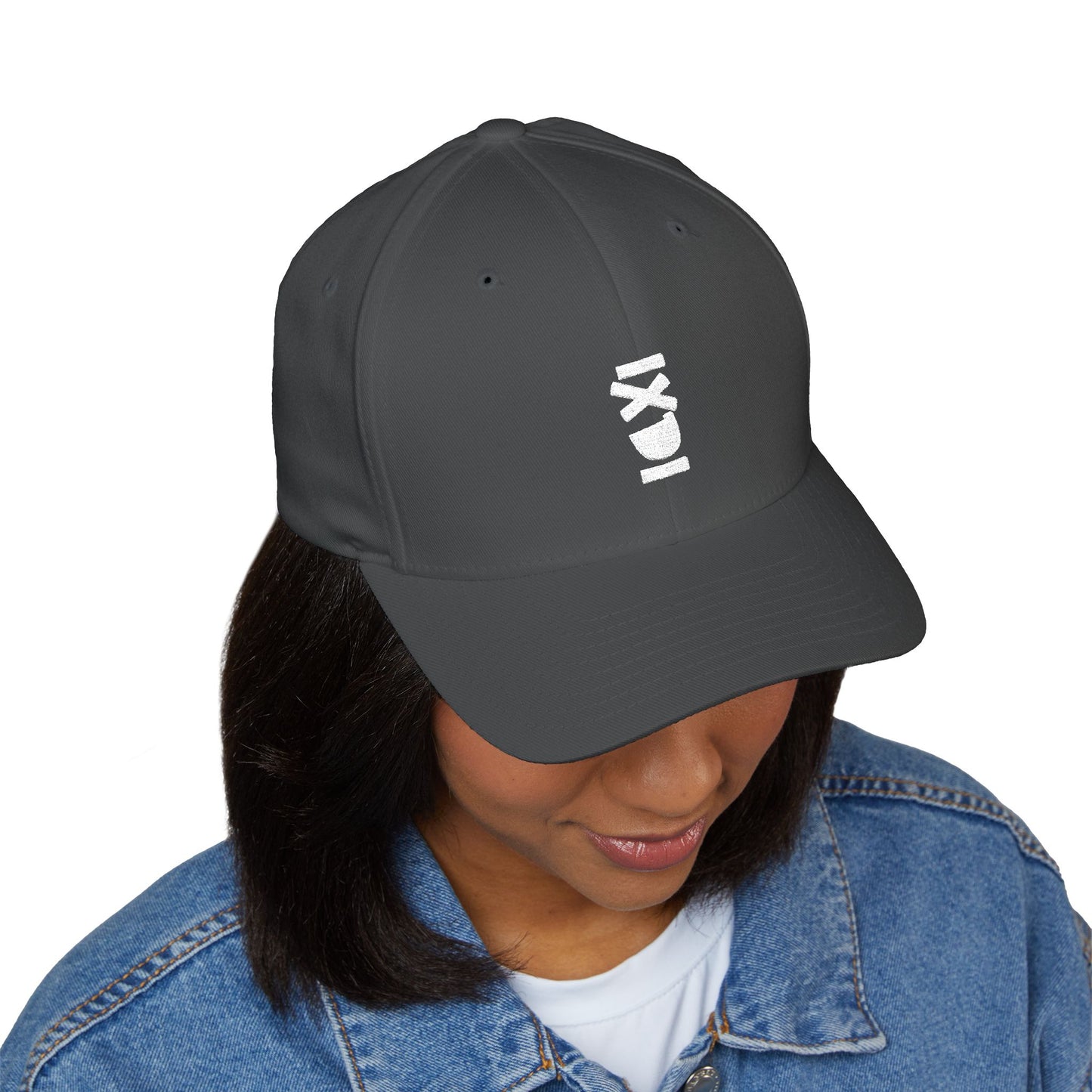 Embroidered Vertical IXDI Baseball Cap — Minimal Streetwear Hat
