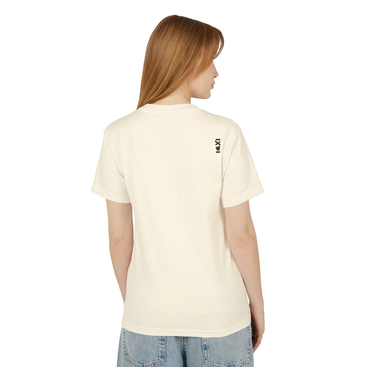 IXDI Monochrome Unisex Garment-Dyed Heavyweight Cotton Tee - Faded Natural