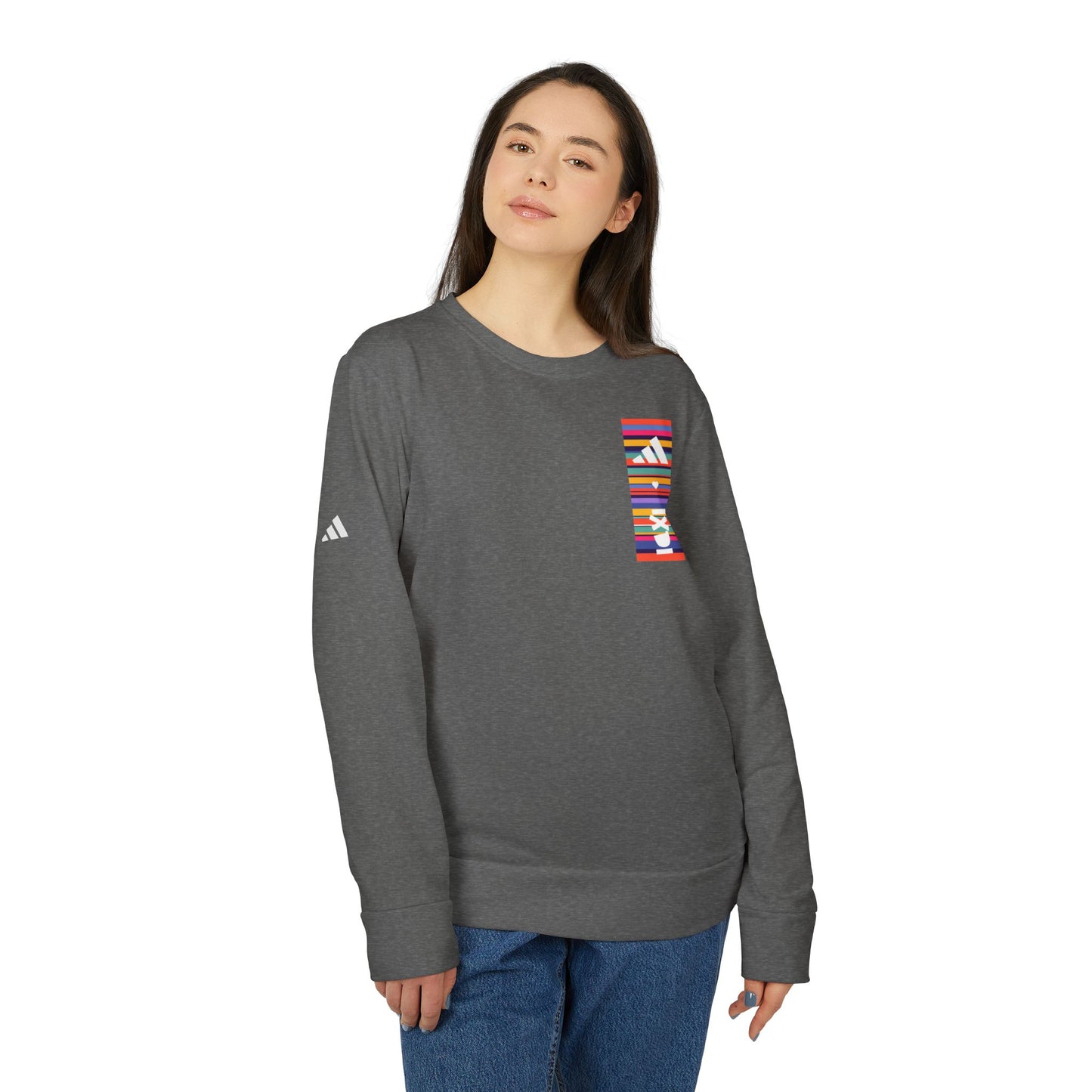 adidas ❤ IXDI Fleece Crewneck Sweatshirt