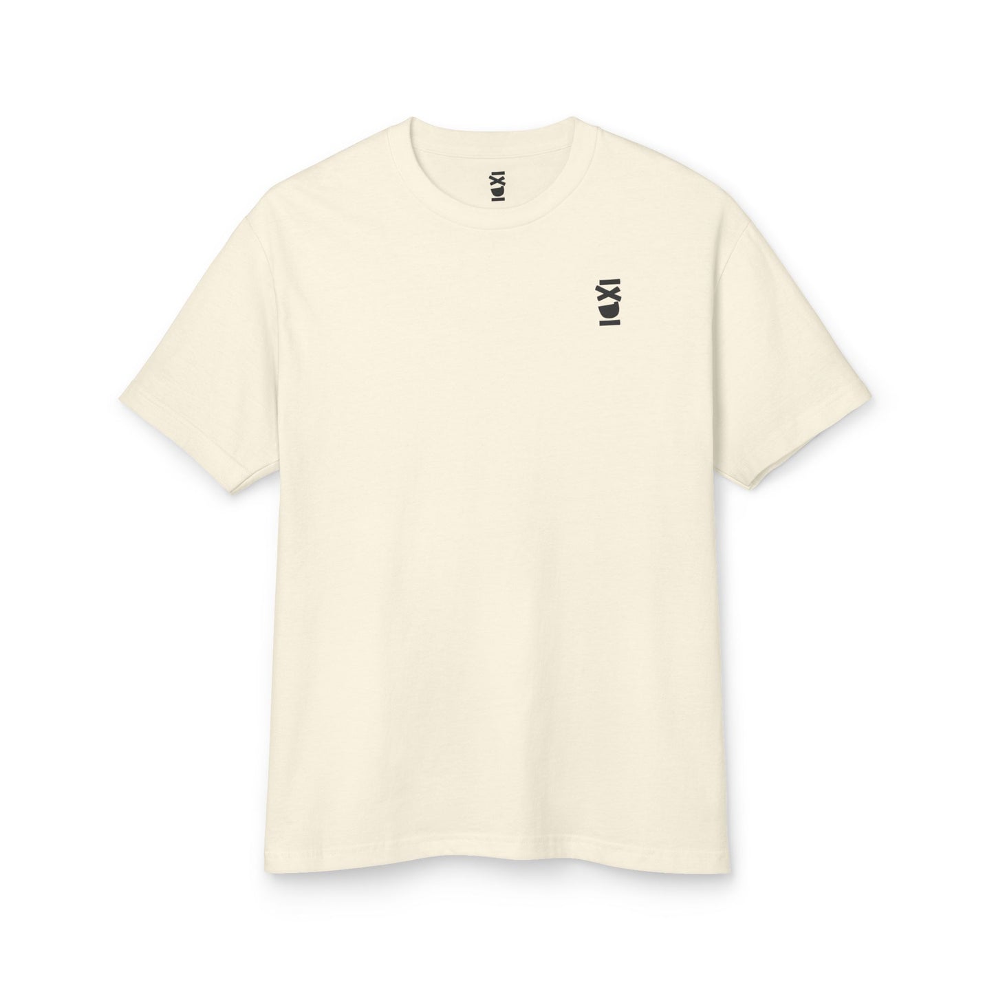 IXDI Monochrome Unisex Garment-Dyed Heavyweight Cotton Tee - Faded Natural