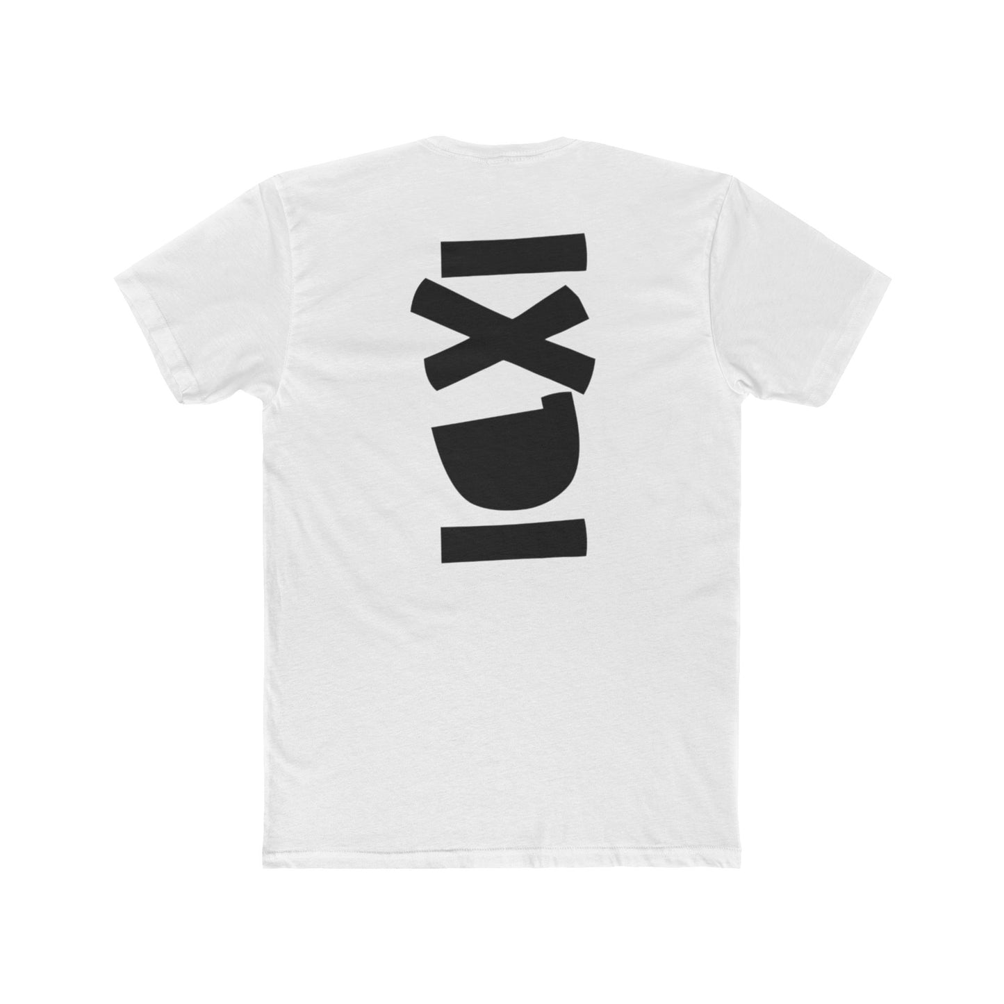 IXDI Japanese Kanji Vertical Tee — 静かな笑顔 (“Quiet Smile”) Cotton T-Shirt