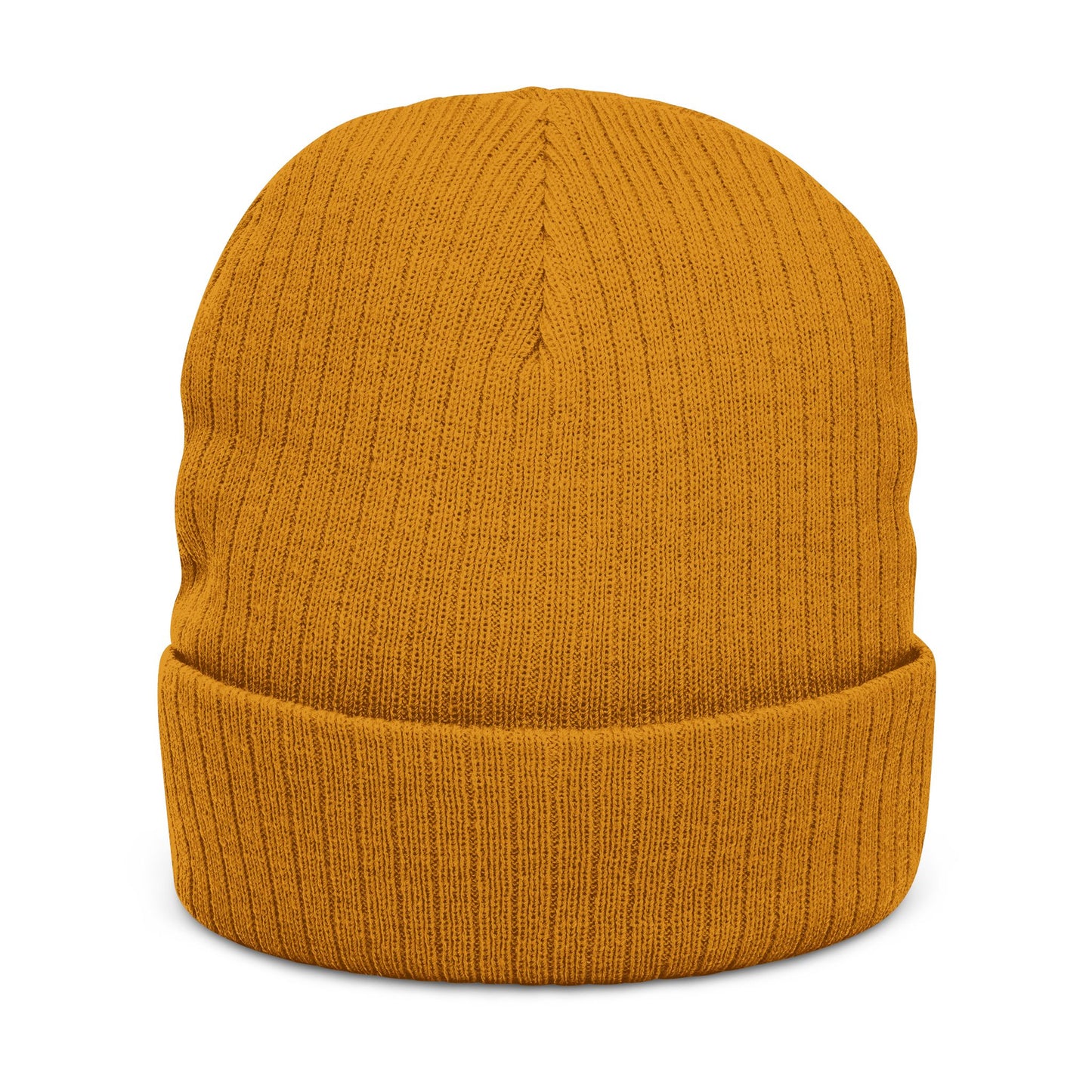 Stylish Ribbed Knit Beanie with Embroidered Detail - Perfect for Any Occasion