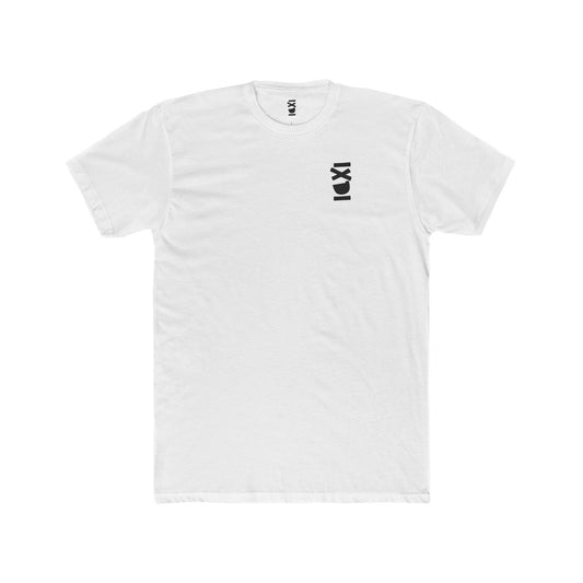 Crew Tee — Vertical Japanese Text “静かな笑顔” (Quiet Smile) Minimal Graphic
