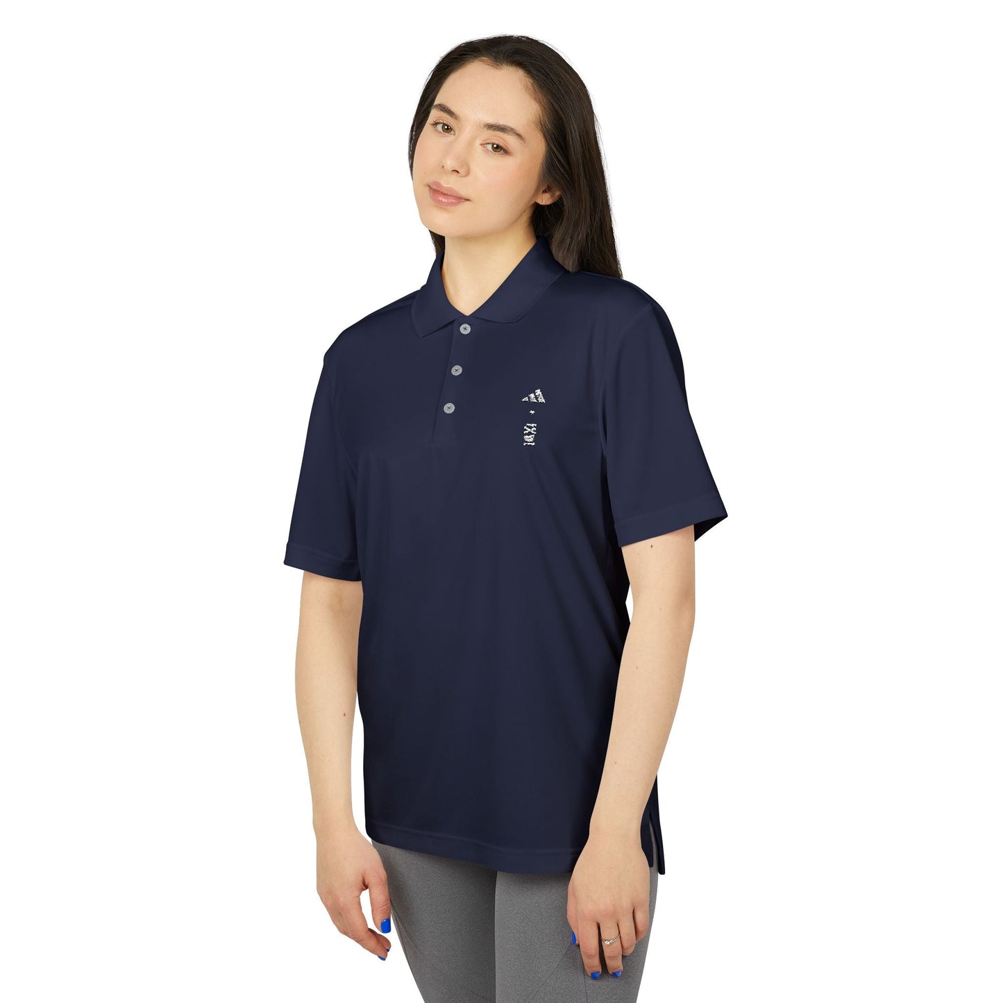 adidas ❤ IXDI Light Logo Preppy Monochrome Polo - IXDI