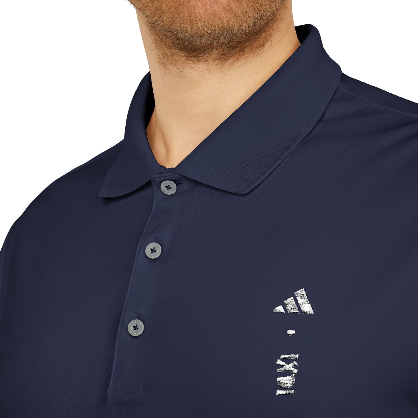 adidas ❤ IXDI Light Logo Preppy Monochrome Polo - IXDI
