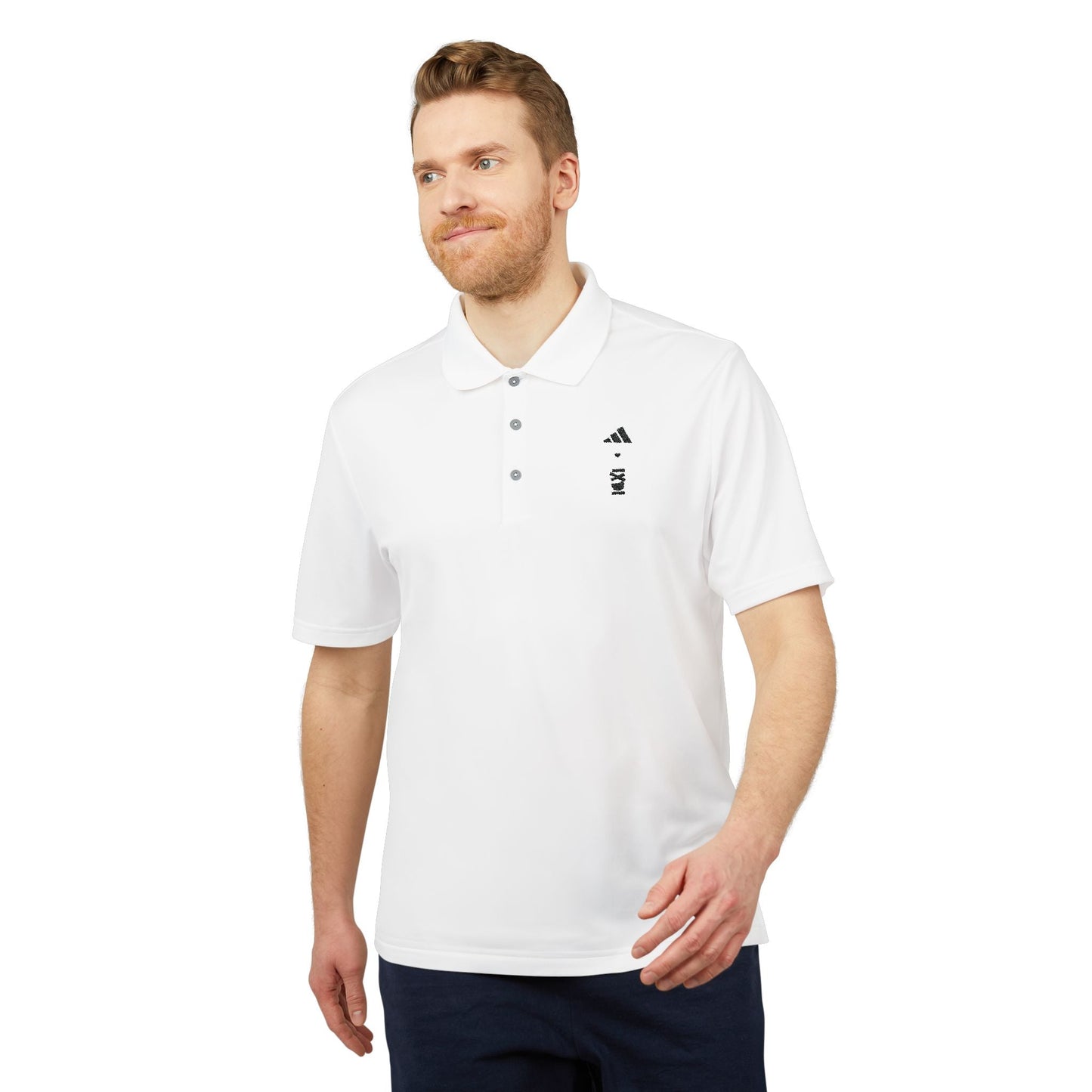 adidas ❤ IXDI Preppy Monochrome Polo - IXDI